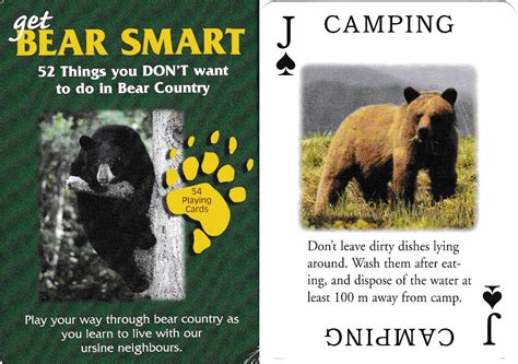 get bear smart playing cards|Pre.